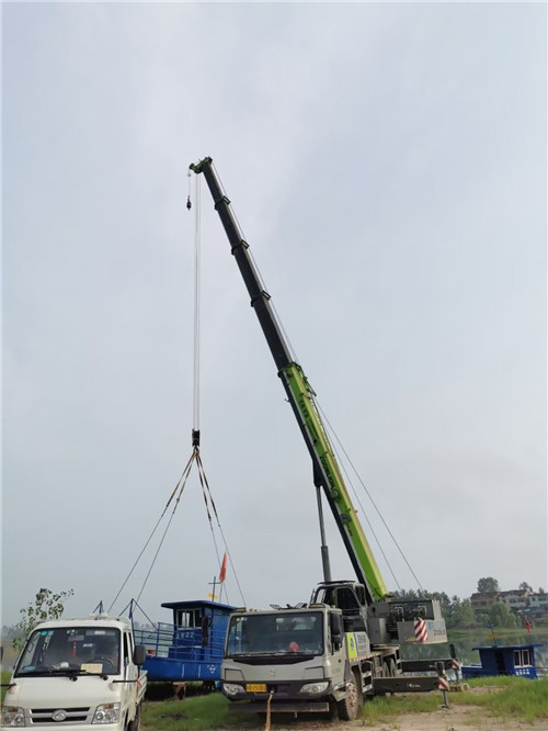 榆阳区桥梁建设吊装案例